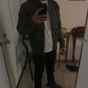 Green Bomber Jacket